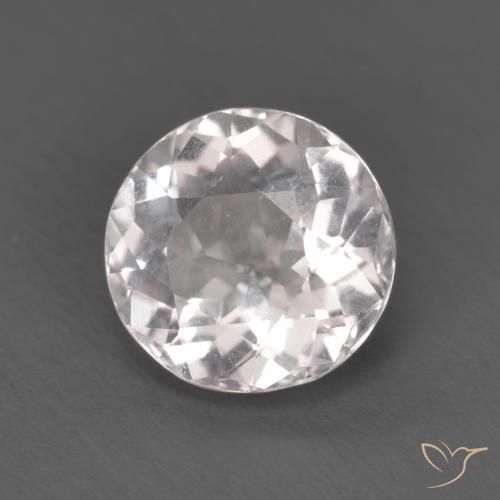 1.54 ct Pink Morganite Stone, Natural Morganite in Round Facet Shape for Sale