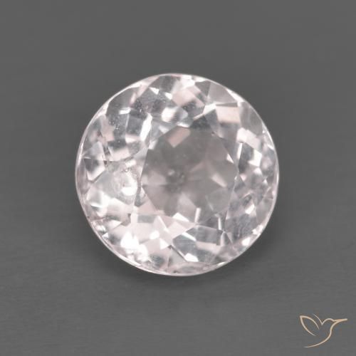 1.46 ct Pink Morganite Stone, Natural Morganite in Round Facet Shape for Sale