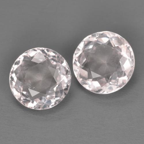 Light Pink Morganite Gem - 1ct Round Facet (ID: 586447)