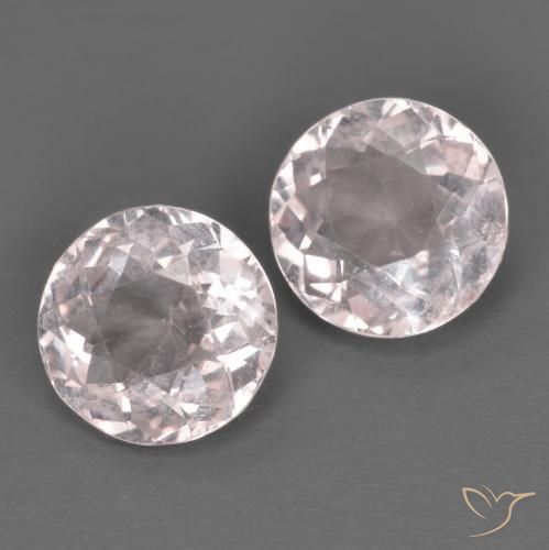 1.99 ctw Pink Morganite Stones, Natural Morganite in Round Facet Shape for Sale