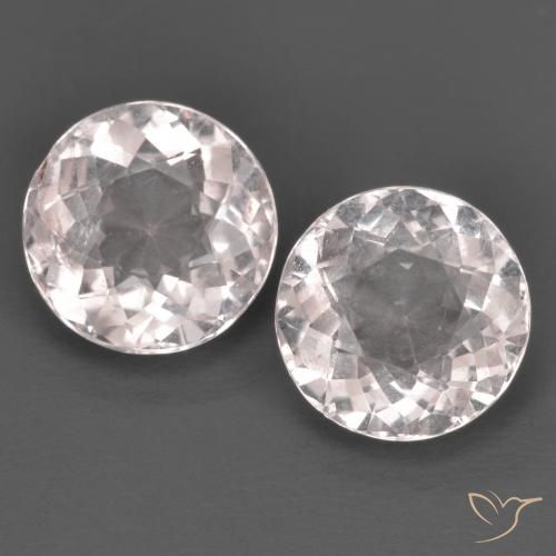 2.84 ct Pink Morganite, 7.6 mm Round Cut From Afghanistan, Photo A