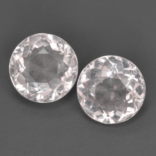 Light Pink Morganite Gem - 1.1ct Round Facet (ID: 586450)