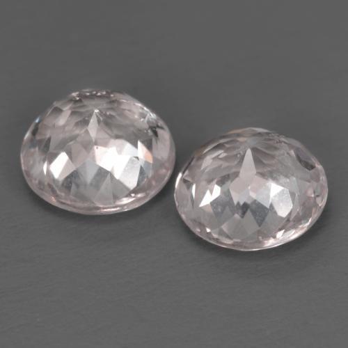 Morganite Gemstones in 7 mm (calibrated) Size for Sale, Morganite Stones in Light Pink Color