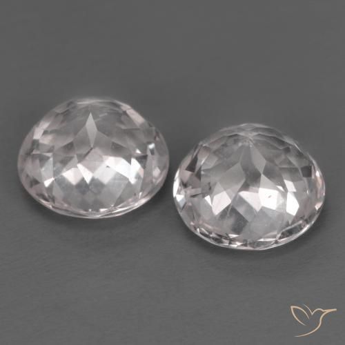 Morganite Gemstones in 7 mm (calibrated) Size for Sale, Morganite Stones in Light Pink Color