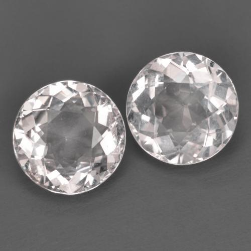 Light Pink Morganite Gem - 1.1ct Round Facet (ID: 586452)
