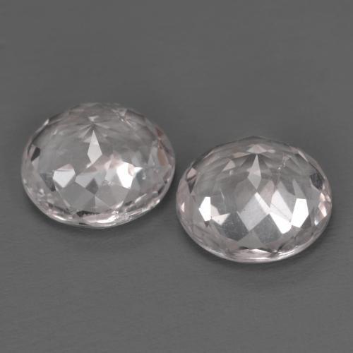 Morganite Gemstones in 7 mm (calibrated) Size for Sale, Morganite Stones in Light Pink Color