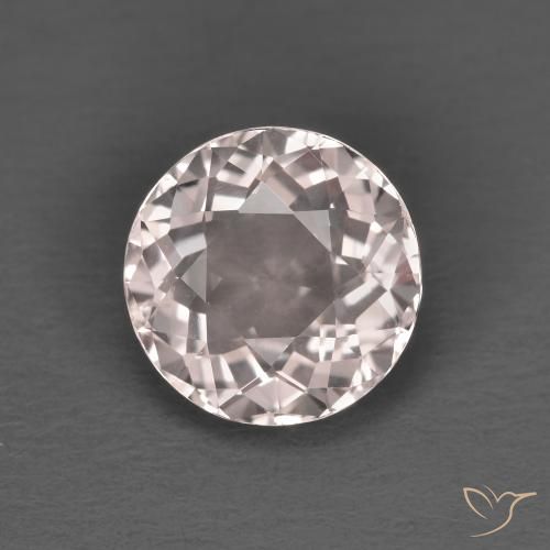1.44ct Natural Light Pink Morganite, Round, VVS-VS