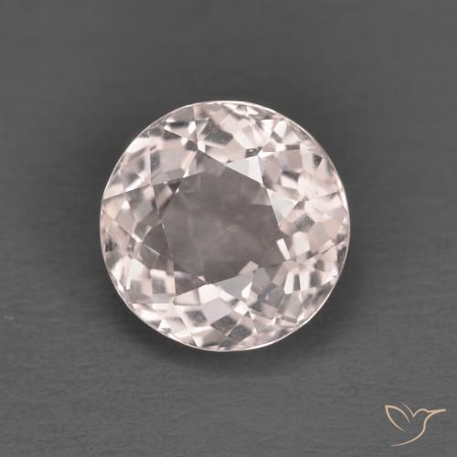 1.82 ct Pink Morganite Stone, Natural Morganite in Round Facet Shape for Sale