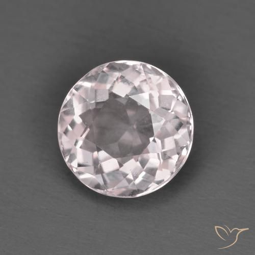 1.47 ct Pink Morganite Stone, Natural Morganite in Round Facet Shape for Sale