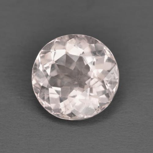 1.53 ct Pink Morganite Stone, Natural Morganite in Round Facet Shape for Sale
