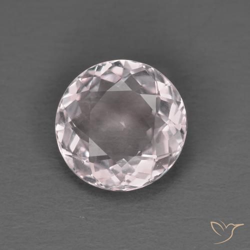 1.22ct Natural Light Pink Morganite, Round, VVS-VS