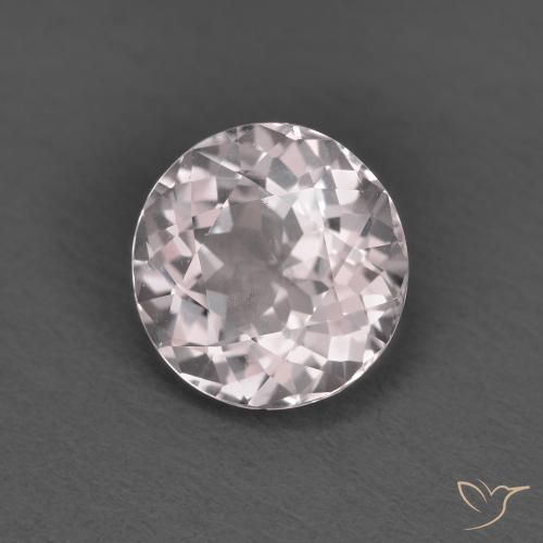 1.28 ct Pink Morganite Stone, Natural Morganite in Round Facet Shape for Sale