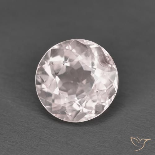 1.38 ct Pink Morganite Stone, Natural Morganite in Round Facet Shape for Sale