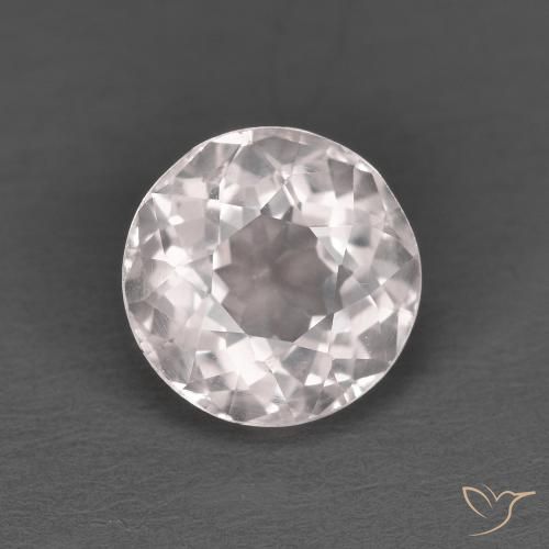 1.47ct Natural Light Pink Morganite, Round, VS