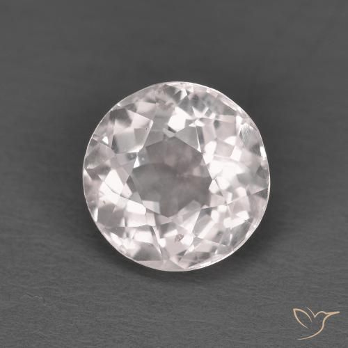 1.47 ct Pink Morganite Stone, Natural Morganite in Round Facet Shape for Sale