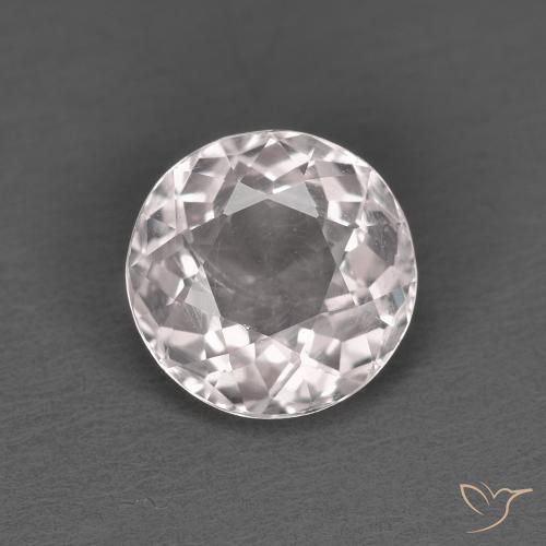 1.23 ct Pink Morganite Stone, Natural Morganite in Round Facet Shape for Sale