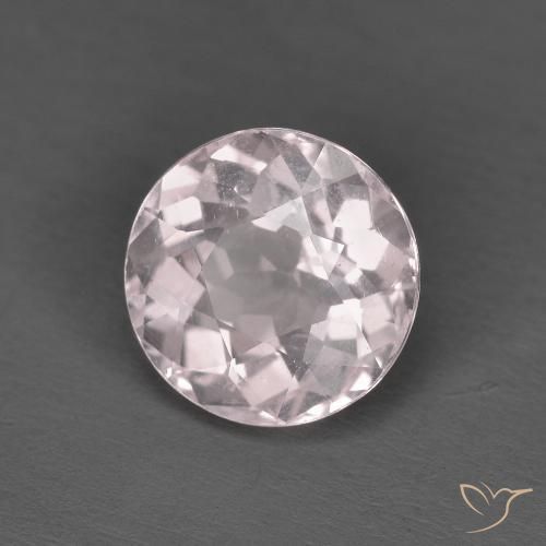 1.45ct Natural Light Pink Morganite, Round, VS