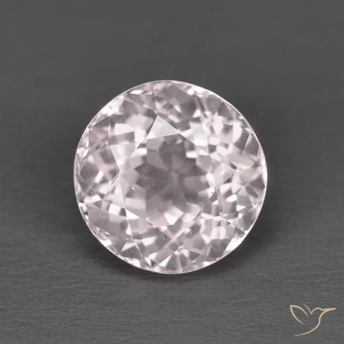 1.84ct Natural Flamingo Pink Morganite, Round, VS