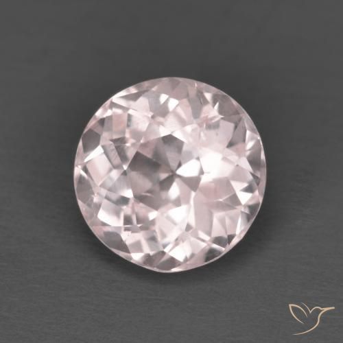 1.63 ct Pink Morganite Stone, Natural Morganite in Round Facet Shape for Sale
