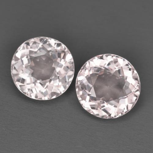 Flamingo Pink Morganite Gem - 1.6ct Round Facet (ID: 587290)