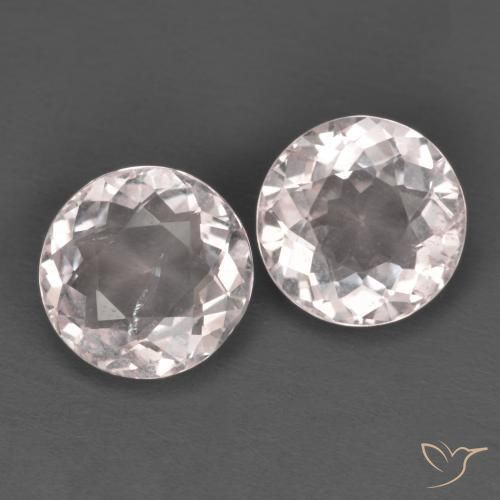 2.1 ct Pink Morganite, 7 mm Round Cut From Afghanistan, Photo A