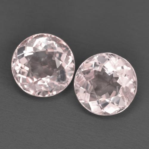 2.29 ctw Pink Morganite Stones, Natural Morganite in Round Facet Shape for Sale