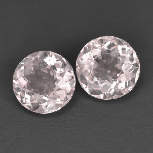 Light Pink Morganite Gem - 1.1ct Round Facet (ID: 587298)