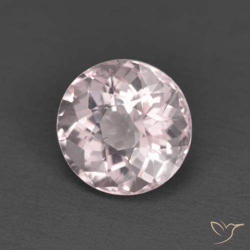 1.73 ct Pink Morganite Stone, Natural Morganite in Round Facet Shape for Sale
