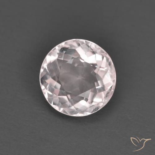 1.35ct Natural Light Pink Morganite, Round, VS