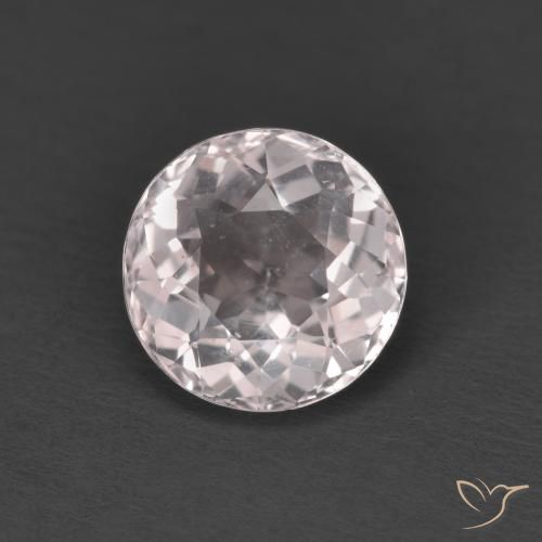 1.47ct Natural Light Pink Morganite, Round, VS