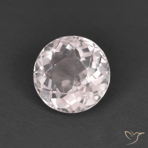 1.47 ct Pink Morganite Stone, Natural Morganite in Round Facet Shape for Sale