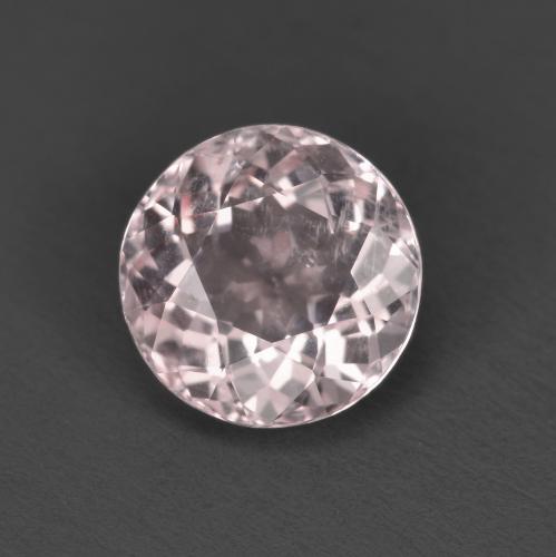 1.60 ct Pink Morganite Gemstone, Morganite Gem in Round Facet Shape for Sale.