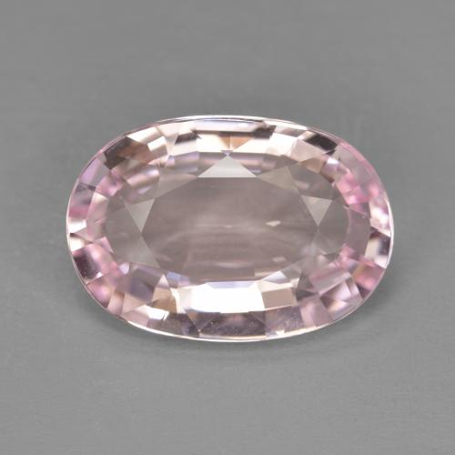 6.14 ct Pink Morganite Stone, Natural Morganite in Oval Facet Shape for Sale