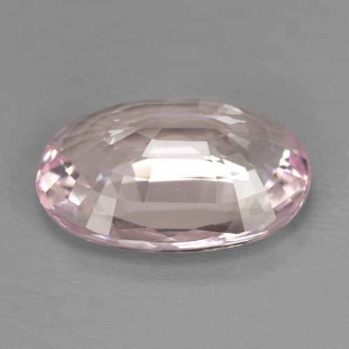 Morganite Gemstone in 15.2 x 10.5 mm Size for Sale, Morganite Stone in Very Light Bubblegum Pink Color