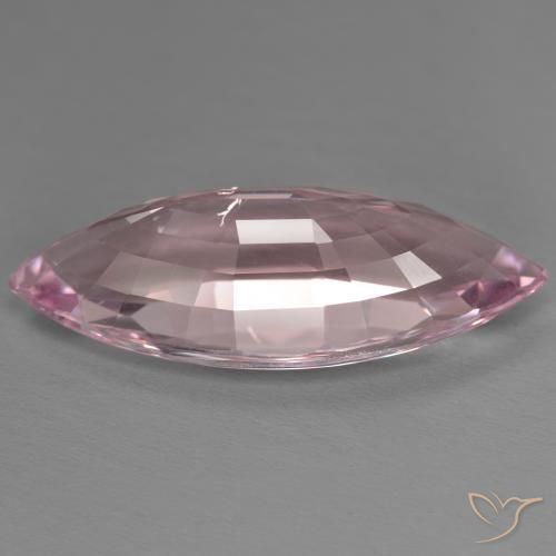 Morganite Gemstone in 27.5 x 10.9 mm Size for Sale, Morganite Stone in Light Bubblegum Pink Color