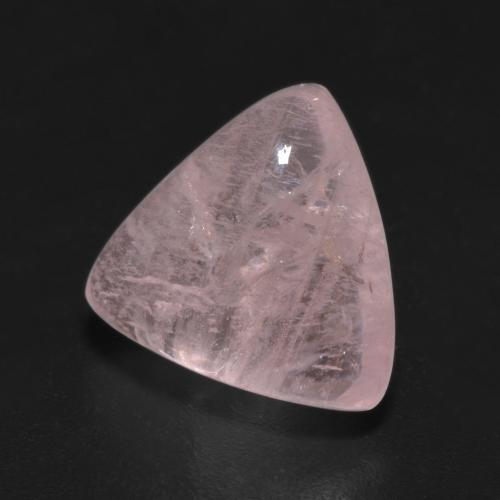 5.55 ct Pink Morganite Stone, Natural Morganite in Trillion Cabochon Shape for Sale