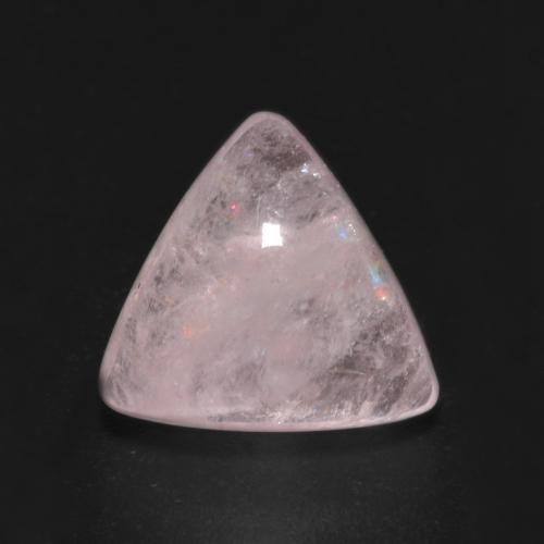 Medium-Light Pink Morganite Gem - 3.2ct Trillion Cabochon (ID: 594884)