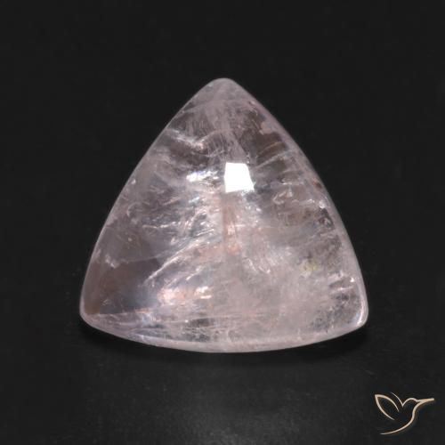 3.68 ct Pink Morganite Stone, Natural Morganite in Trillion Cabochon Shape for Sale