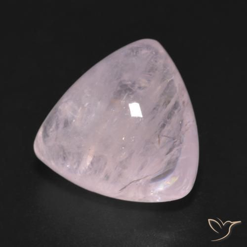 7.43 ct Pink Morganite Stone, Natural Morganite in Trillion Cabochon Shape for Sale