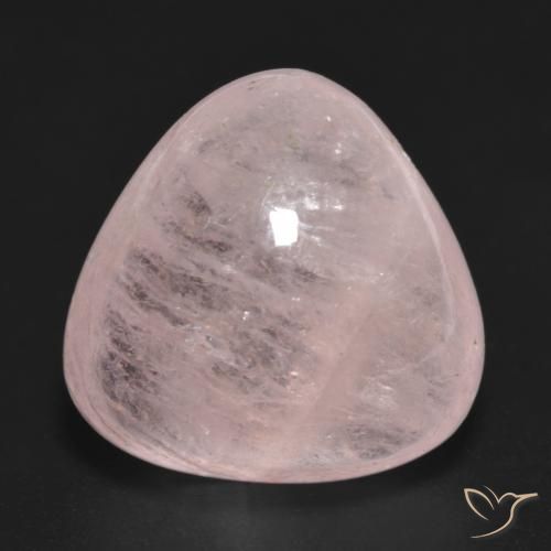 17.04 ct Pink Morganite, 17.1 x 16.6 mm Trillion Cut From Afghanistan, Photo A