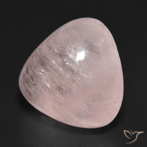 17.04 ct Pink Morganite Stone, Natural Morganite in Trillion Cabochon Shape for Sale