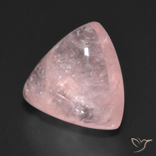 4.53 ct Pink Morganite Stone, Natural Morganite in Trillion Cabochon Shape for Sale