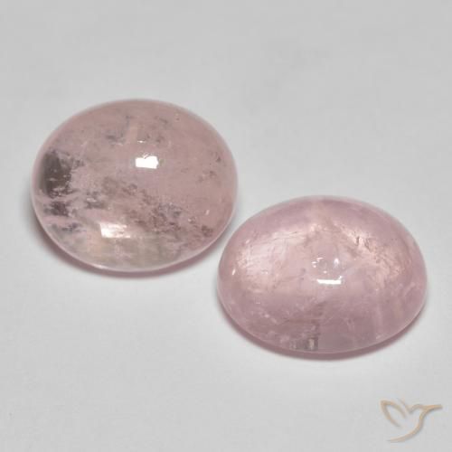 10.51 ctw Pink Morganite Stones, Natural Morganite in Oval Cabochon Shape for Sale