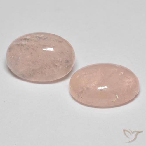10.79 ctw Pink Morganite Stones, Natural Morganite in Oval Cabochon Shape for Sale