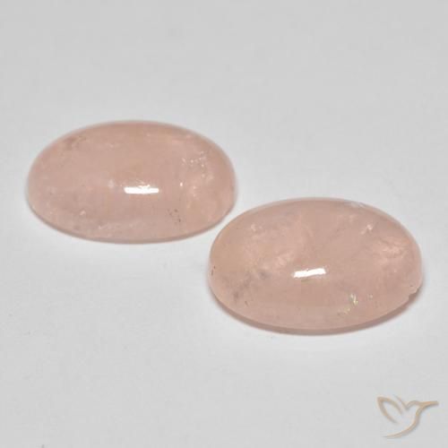 Morganite Gemstones in 14 x 10 mm (calibrated) Size for Sale, Morganite Stones in Medium Pink Color