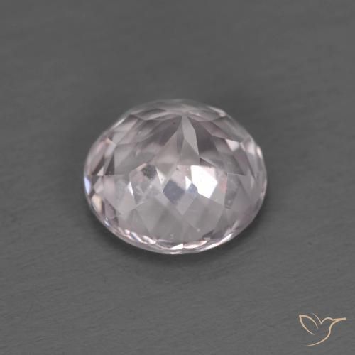 Morganite Gemstone in 7 mm (calibrated) Size for Sale, Morganite Stone in Very Light Rose Pink Color