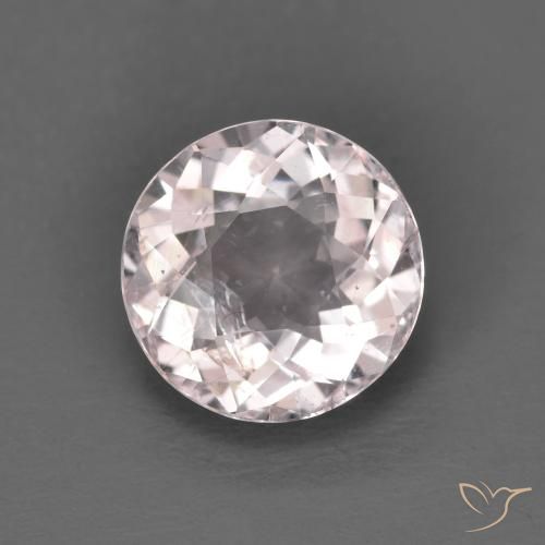 1.43ct Natural Light Pink Morganite, Round, VS-SI