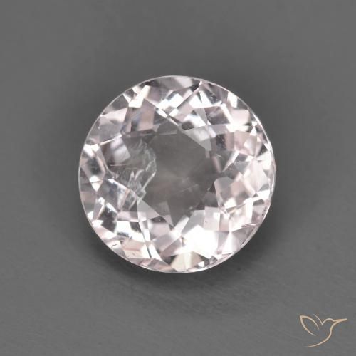 1.43 ct Pink Morganite Stone, Natural Morganite in Round Facet Shape for Sale