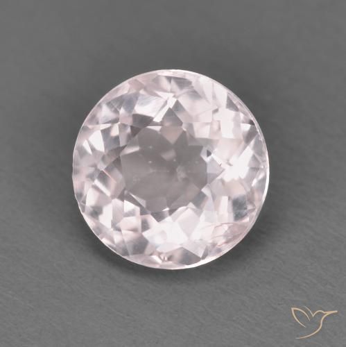 1.43 ct Pink Morganite Stone, Natural Morganite in Round Facet Shape for Sale