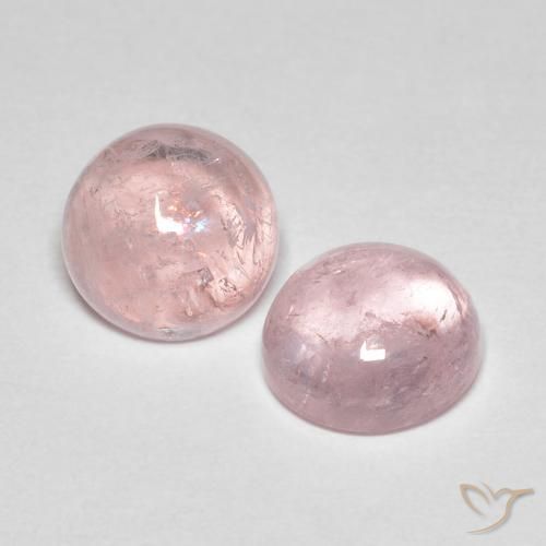 4.47 ct Pink Morganite, 8.2 mm Round Cut From Afghanistan, Photo A